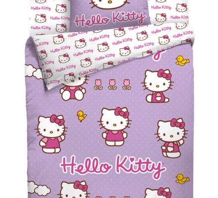Изображение КПБ «Hello Kitty (сиреневый)»