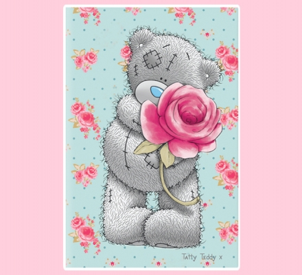 Изображение Полотенце «Teddy с розой»
